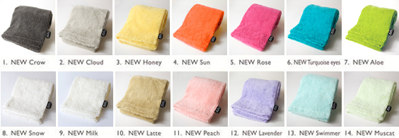 エコモコフワフワハンドタオル ecomoco fuwafuwa handtowel colovari