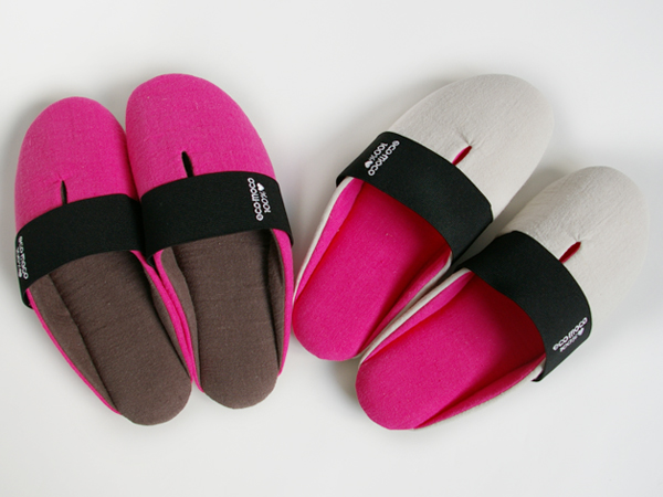 ソフトゴムバンドがほどよくフィット！Linen Band Slippers / リネンバンドスリッパ